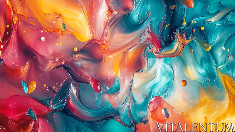 Color tides swirling in a joyful abstract daydream.