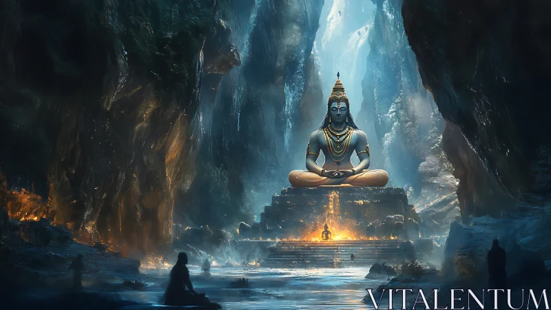 Cavern of silent gods and molten riverlight meditation.