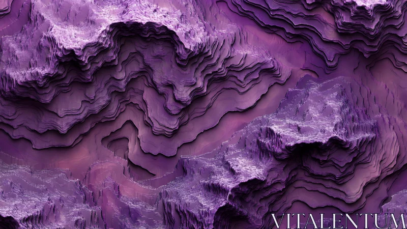 Lavender canyon layers curl into a dreamy sculpted landscape