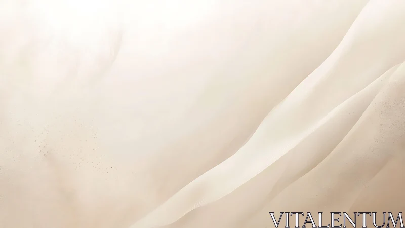 Aerial view of smooth desert sand dunes, minimalist style.