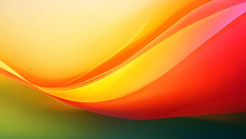 Vibrant abstract gradient waves in warm digital colors.