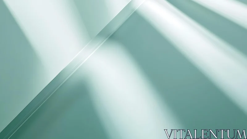 Minimalist abstract architecture with soft light and pastel tones.