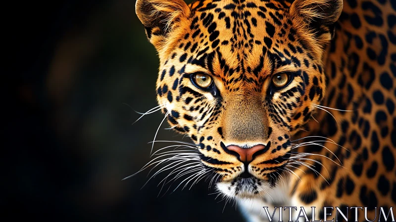 Leopard's Gentle Gaze: Nature's Golden Predator.