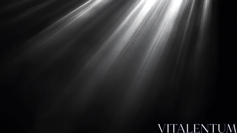 Collimated volumetric light beams cut through dense particulate haze