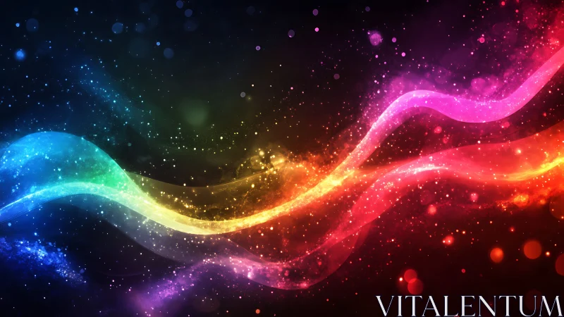 Spectral plasma wavefronts in luminous chromatic turbulence.