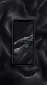 Smartphone Display on Liquid Metal Surface Composition.