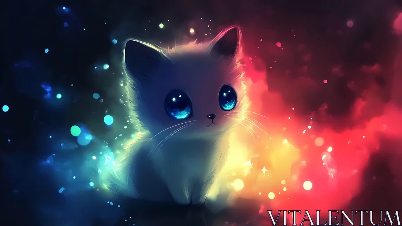 Luminescent Feline: Where Cosmic Energy Ignites Wonder.
