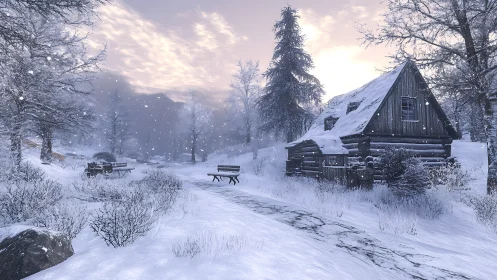 Solitude Awaits in Winter's Enchanted Mountain Refuge.