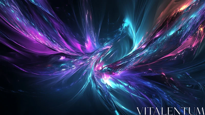 Prismatic cosmic vortex in radiant neon fractal bloom.