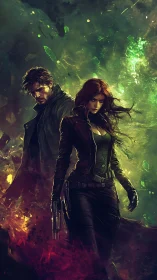 Dual covert operatives in luminous nebular energy field