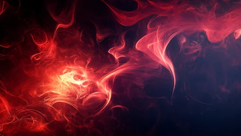 Inferno Swirls: Luminous Chaos Blazing Through Darkness.