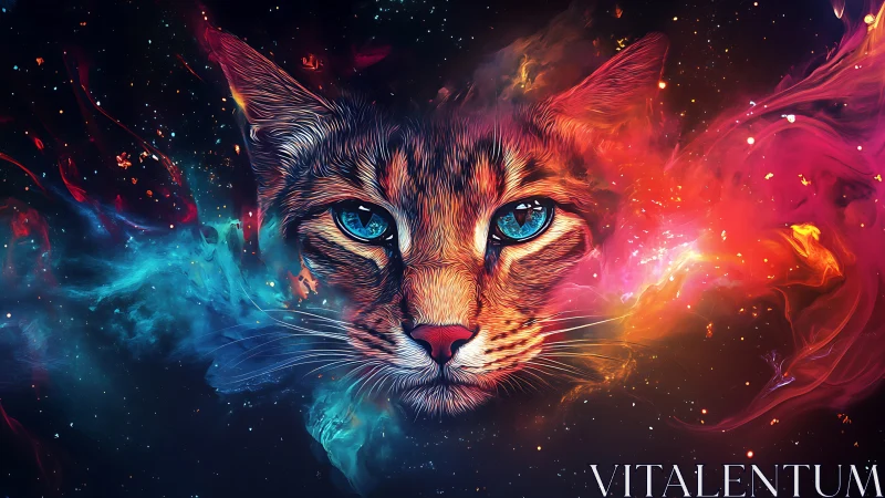 Luminous Feline: Cosmic Entity with Turbulent Energy Streams