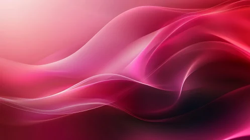 Abstract magenta waveforms on gradient background surface.