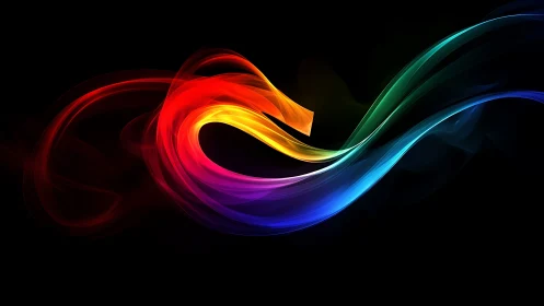 Radiant spectral velocity loop in high-contrast vector space.