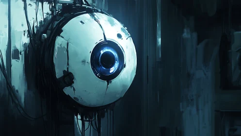 Monocular surveillance drone core with cold optical aperture.