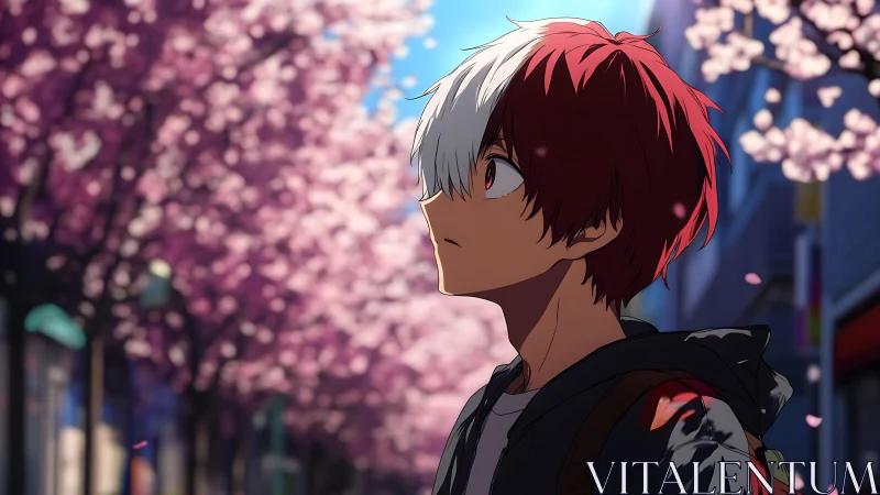 Spring streetside wonder with a quiet, two-toned daydreamer.