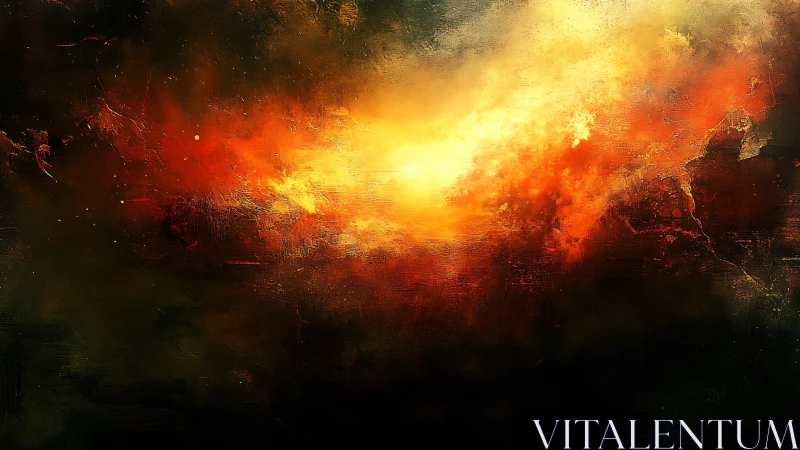 Explosive Solar Burst with Radiating Thermal Luminescence and Dark Atmospheric Degradation