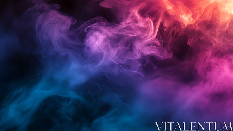 Colored smoke plumes form layered gradients across frame