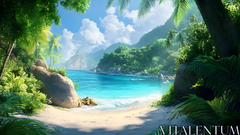 Lagoon Sanctuary: Where Emerald Jungle Embraces Turquoise Paradise.