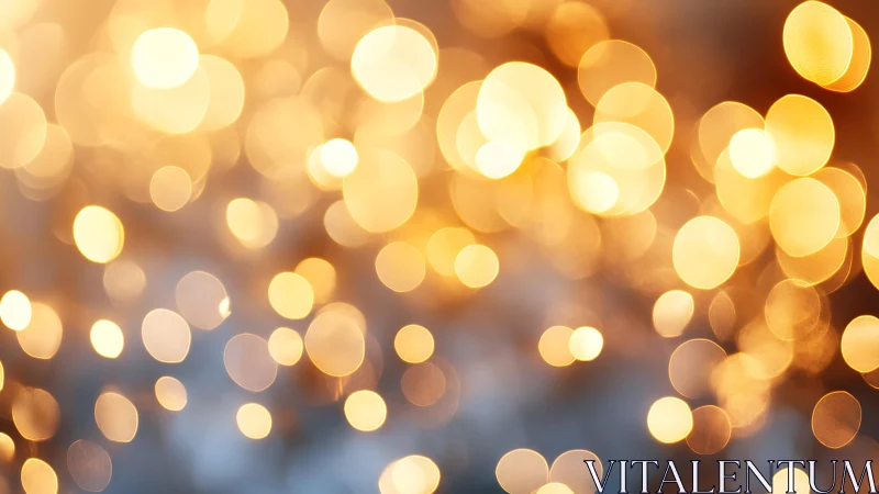 Warm glowing bokeh lights abstract background in soft focus.
