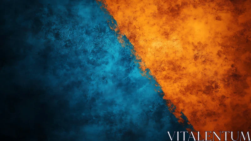 Fire meets ocean in a softly textured color collision.