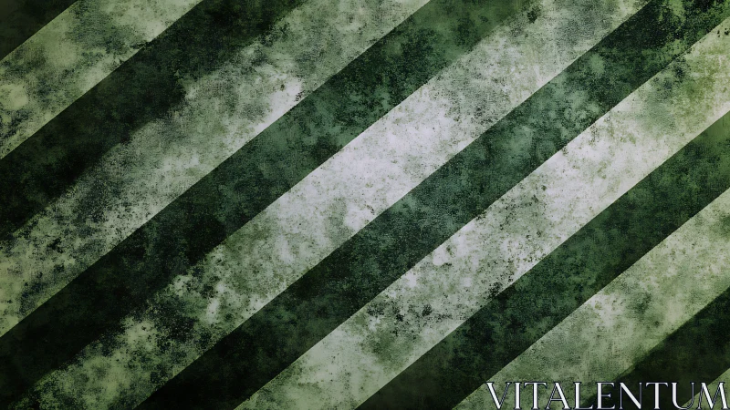 Moss-struck diagonal stripes marching through fogged green.