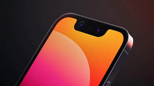 Smartphone with Dual Lens Camera and Gradient Display.