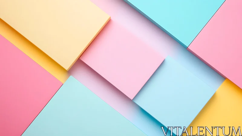 Soft pastel panels in a playful geometric daydream.