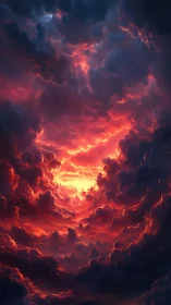 Infernal Cauldron: Cosmic Fire Dances Across the Void.