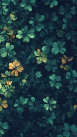 Verdant Garden Dance: Golden Blooms Among Emerald Leaves.