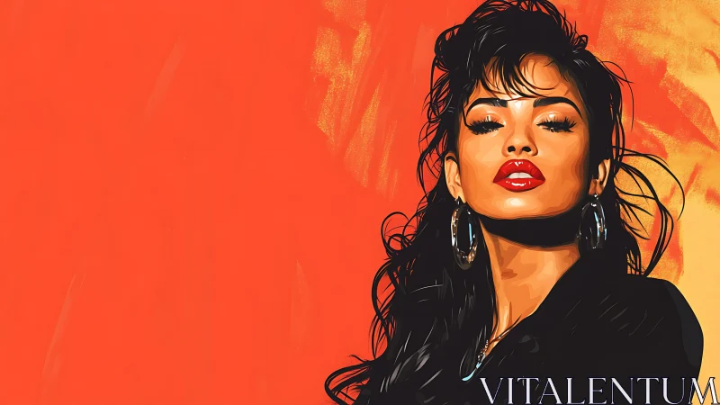 Bold digital portrait celebrates unapologetic feminine power