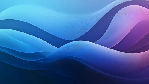 Gentle blue and purple waves flowing in soothing motion.