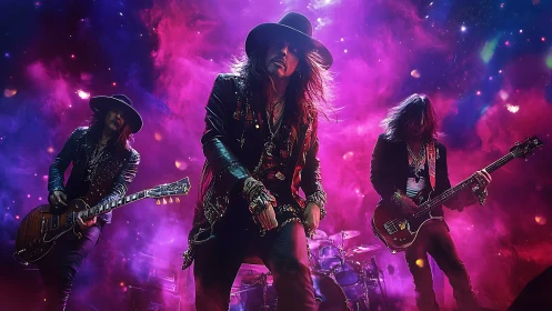 Cosmic rock trio tears open a violet nebula of sound