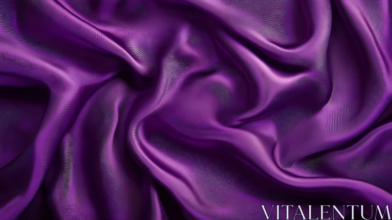 Luxurious Purple Silk in Graceful Motion and Flow.