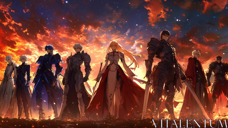 Stormlit warrior conclave holds the horizon at swordpoint