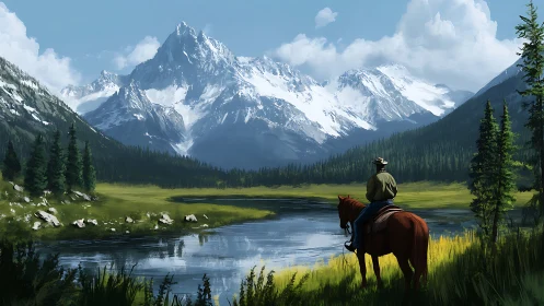 Quiet saddle pauses while blue mountains hold their breath