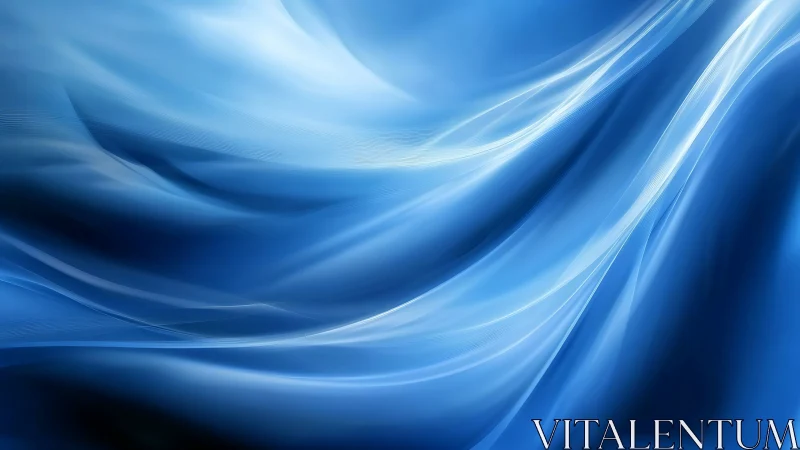 Fluid blue light waves with translucent layered gradients