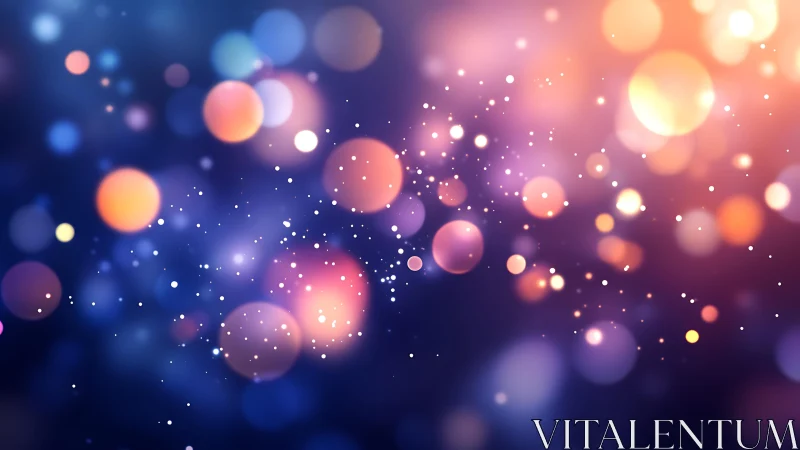 Vibrant bokeh lights on a dreamy abstract background in soft focus.