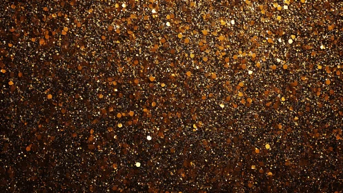 Golden glitter background captures dense sparkling texture