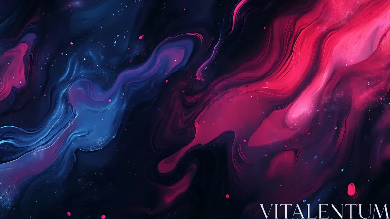 Nebula rivers swirl like electric paint across silent space