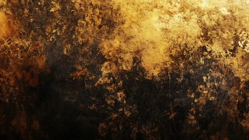 Molten dusk patina where burnt umber kisses molten gold.