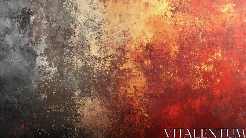 Grunge Abstract Texture in Warm Red and Cool Gray Tones.