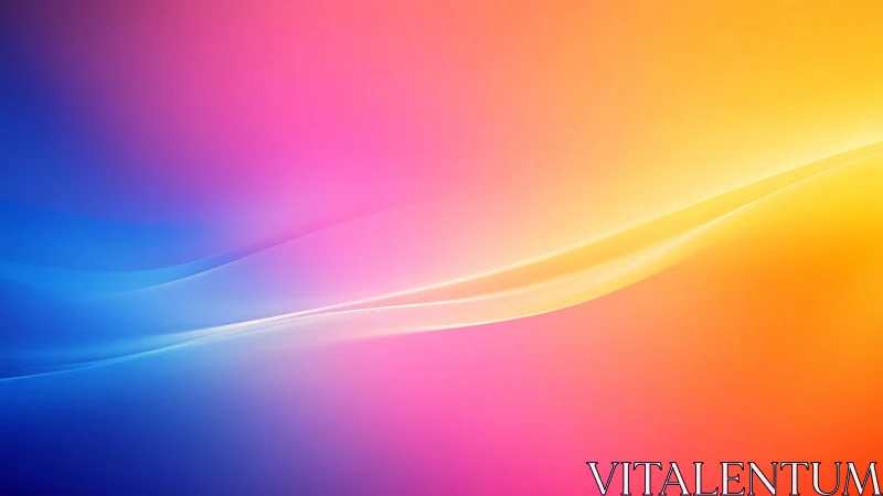 Sunrise spectrum ribbon gliding through electric color fields.