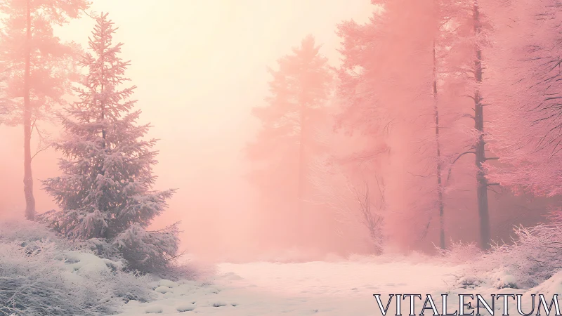 Frosted Alpine Forest: Infrared Winter Landscape Study.