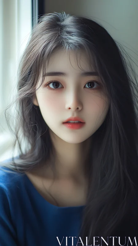 Soft morning portrait captures a gentle, luminous gaze