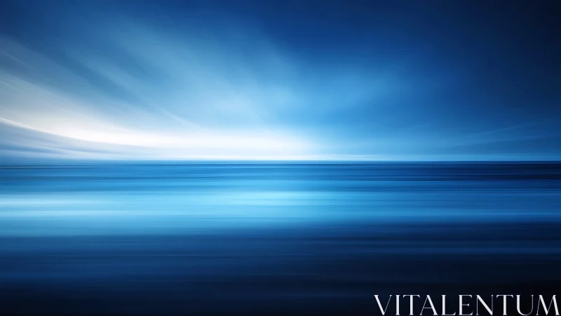 Horizon In Fast Forward, a Blue-Toned Ocean Daydream.