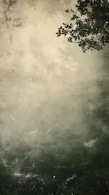 Softly muted sky welcomes quiet branches into view