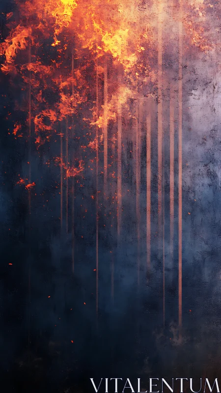 Inferno Through the Pines: Wildfire Consumes Ancient Forest.