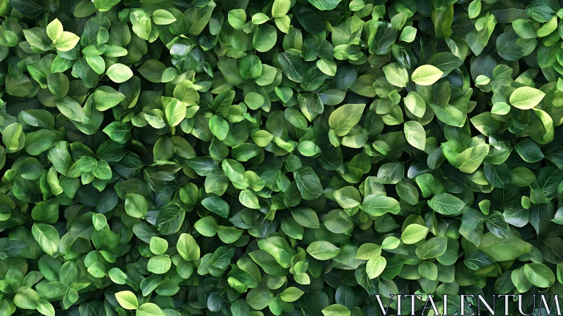 Dense layered foliage texture with high-frequency green leaf pattern