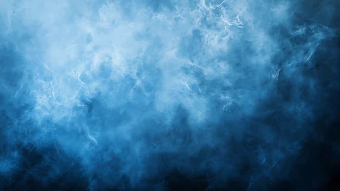 Blue stormclouds quietly rehearse their deep ocean dreams